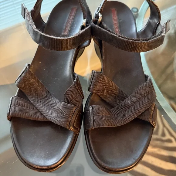 Brown PRADA  Sandals - Picture 3 of 8